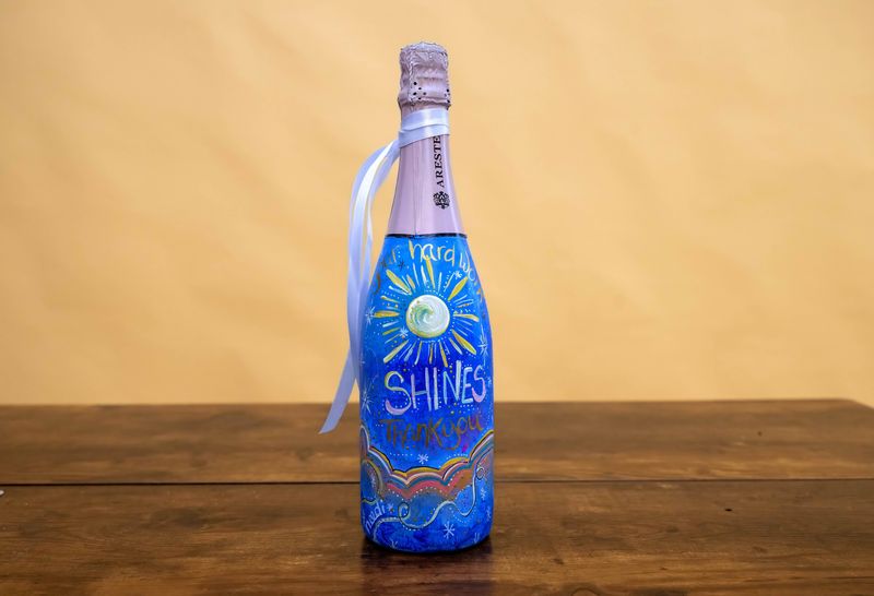 Bespoke Hand-Painted Champagne