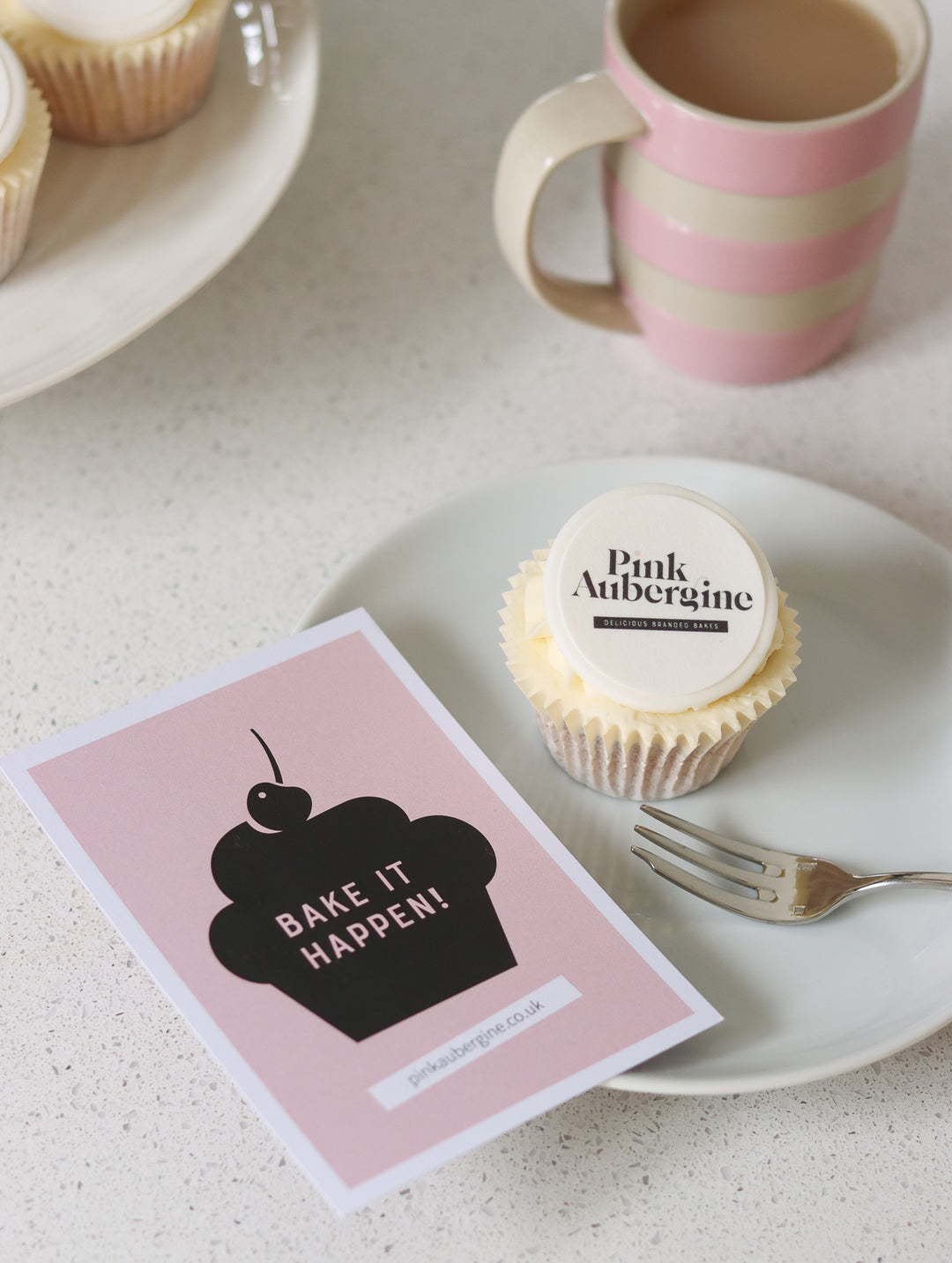 Branded Logo Cupcakes x36
