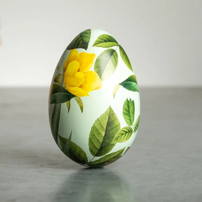 Green Leaf Easter Egg Tin
