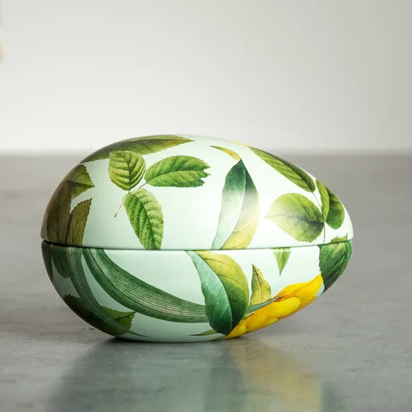 Green Leaf Easter Egg Tin