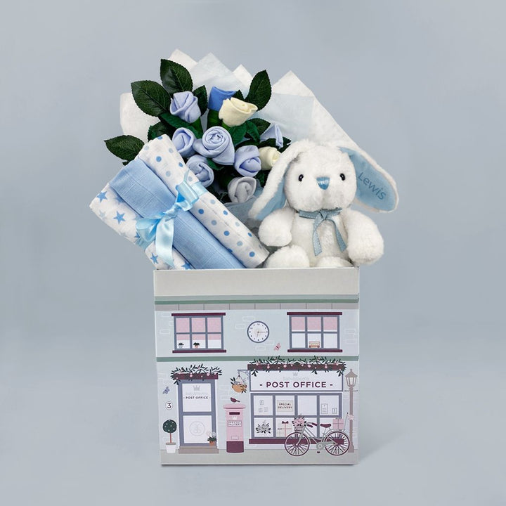 Personalised Little Bunny Welcome Baby Hamper