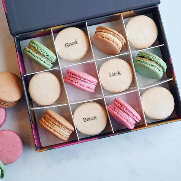Personalised Message Macaron Gift Box