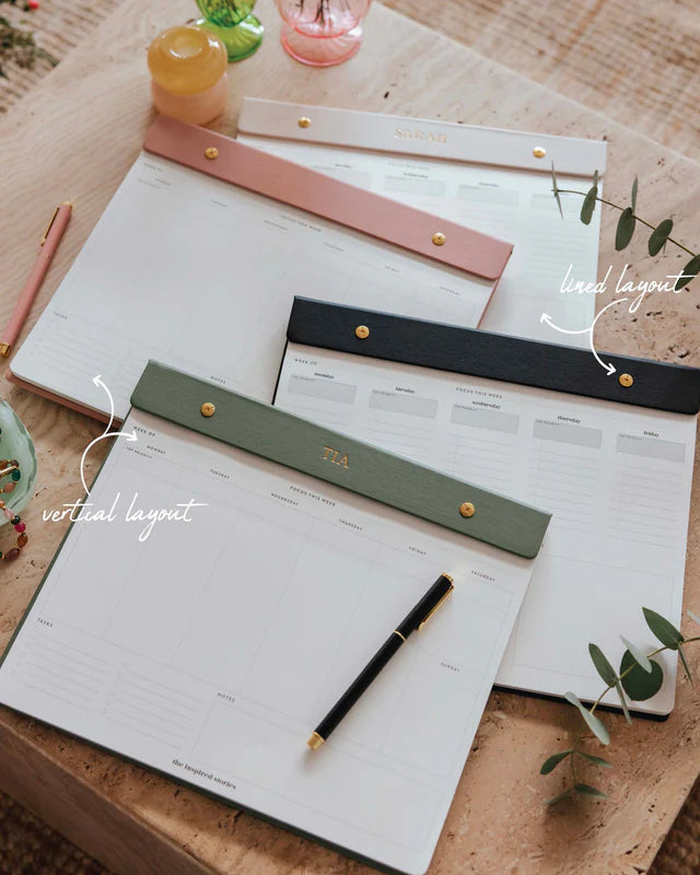 Refillable Weekly Notepad - Lined A4