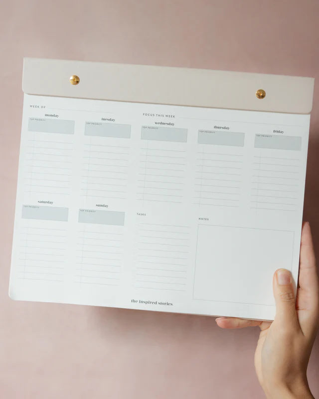 Refillable Weekly Notepad - Vertical A4
