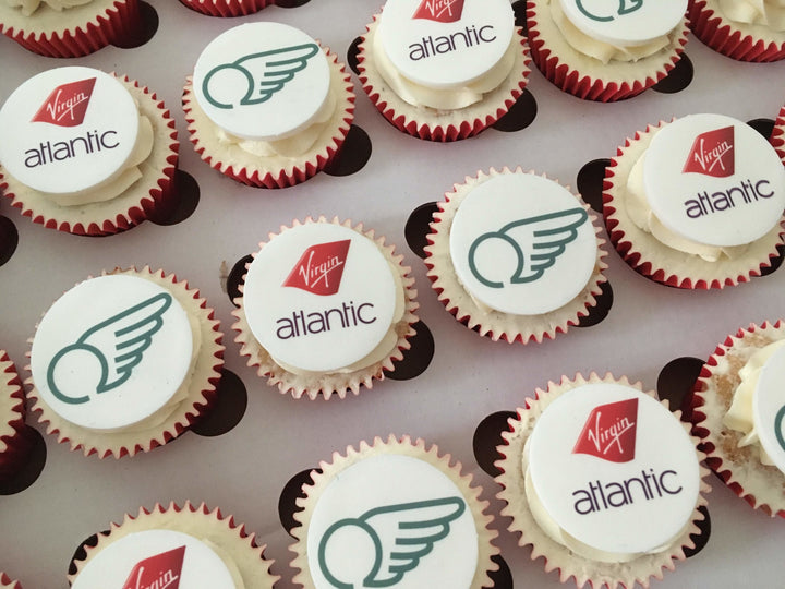 Branded Logo Cupcakes x36