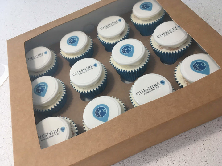 Branded Logo Cupcakes x36