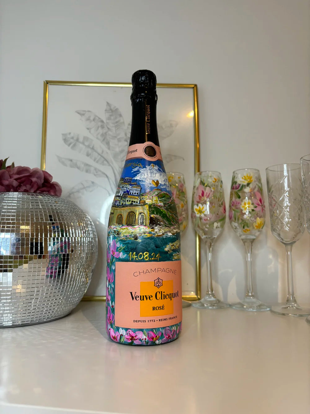 New Home Painted Bottle