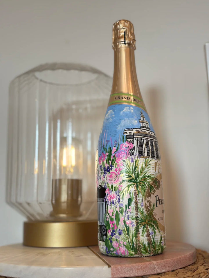 Wedding Story Painted Bottle
