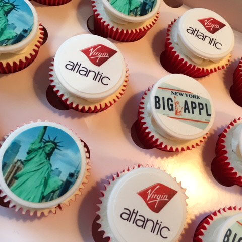 Branded Logo Cupcakes x36