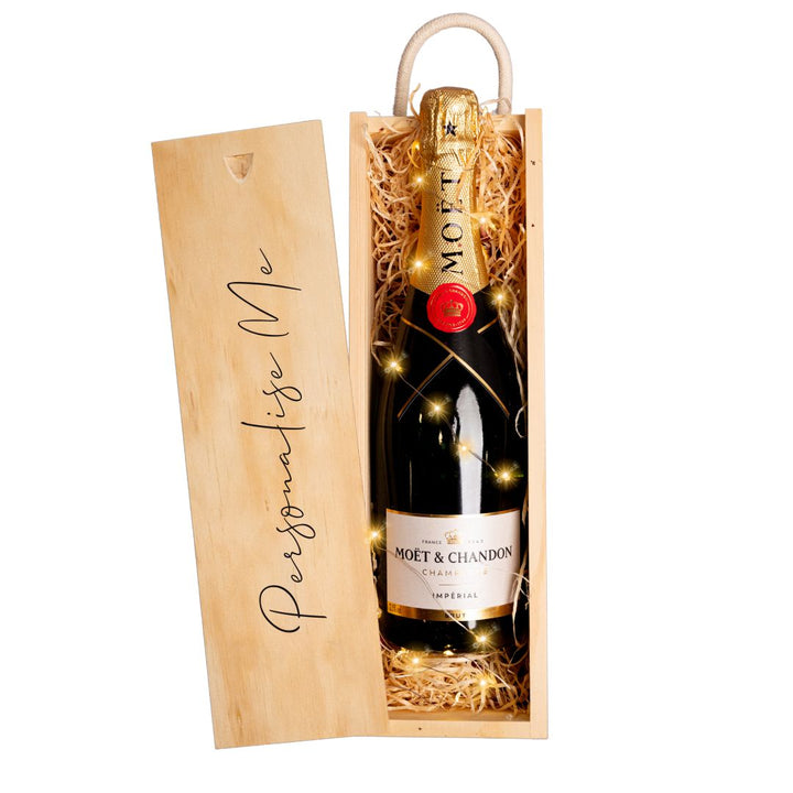 Personalised Champagne Gift Box With Company Logo