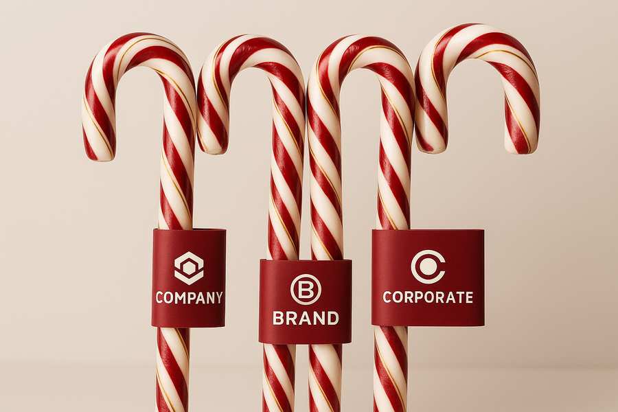 branded candy canes