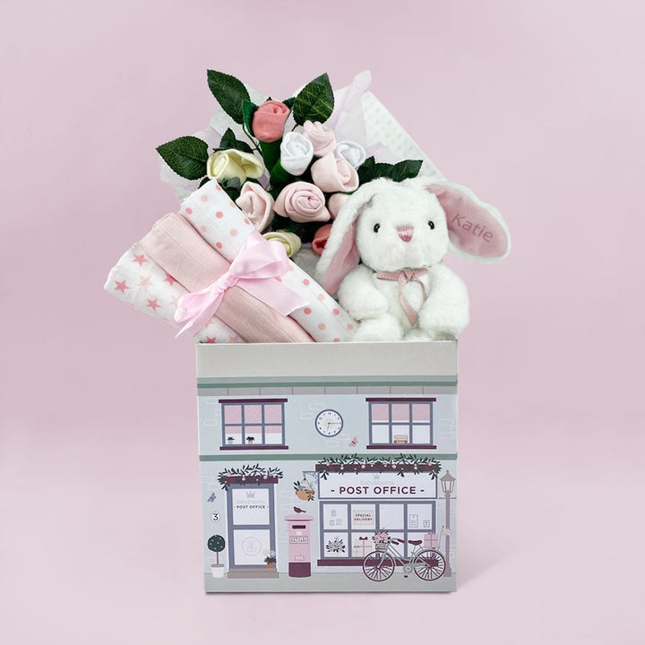 Personalised Little Bunny Welcome Baby Hamper