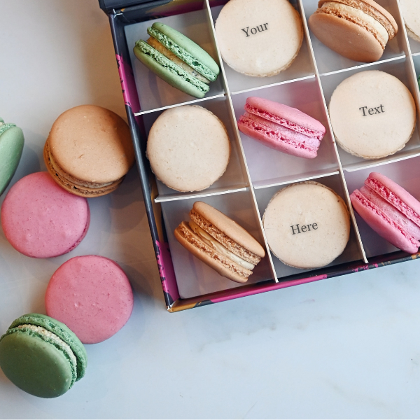 Personalised Message Macaron Gift Box