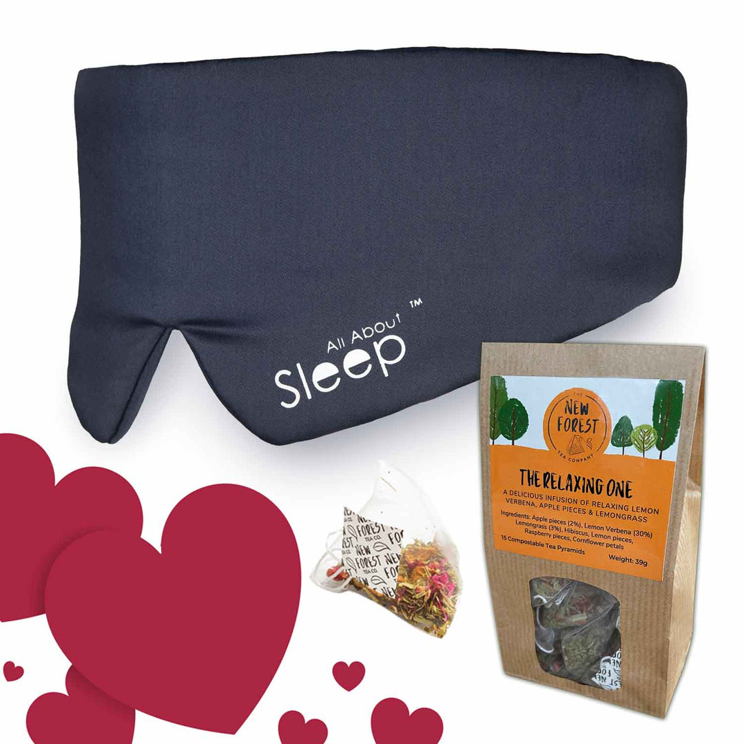 The Relaxation Set: Bamboo Sleep Mask and Relaxing Tea Pyramids