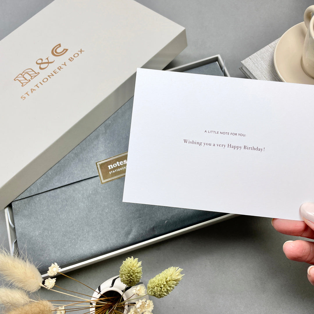 Chic Pink & Burgundy Stationery Gift Set