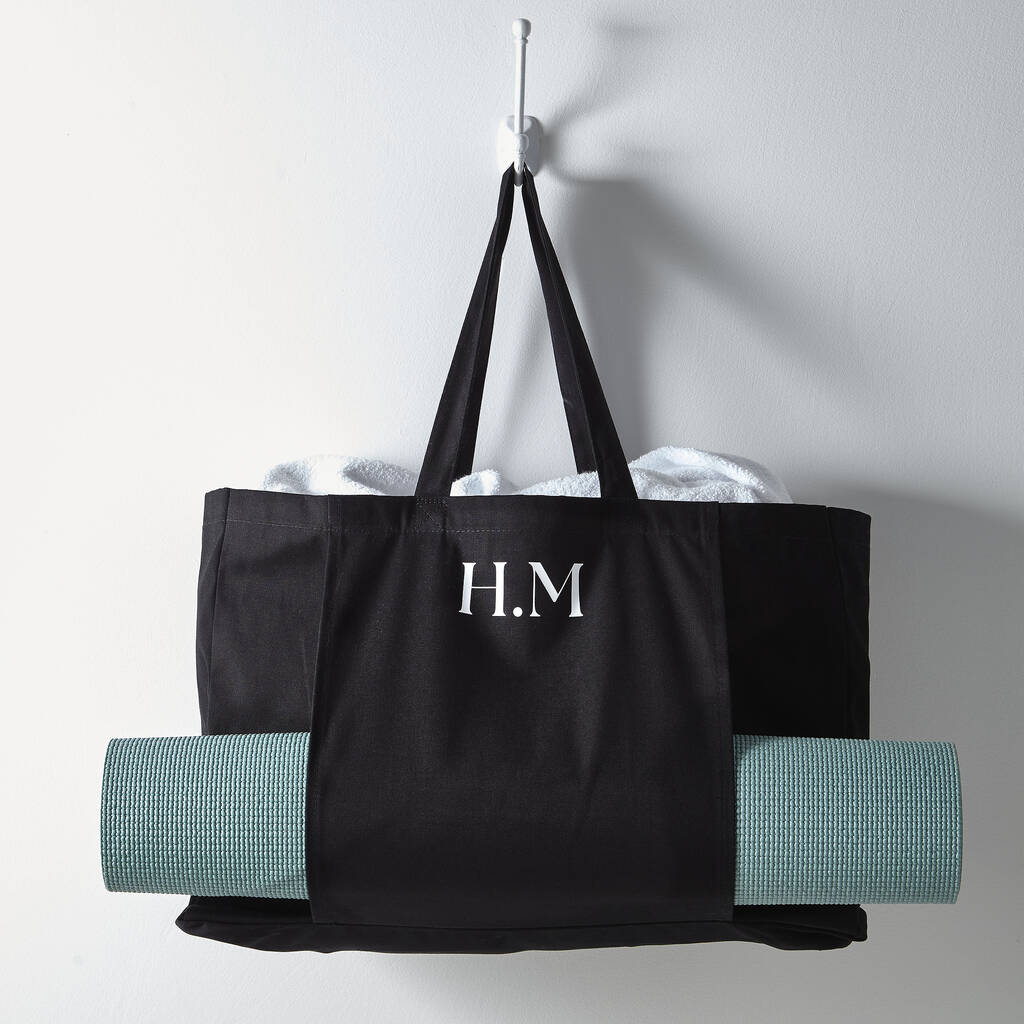 Yoga Mat Tote Bag | Black