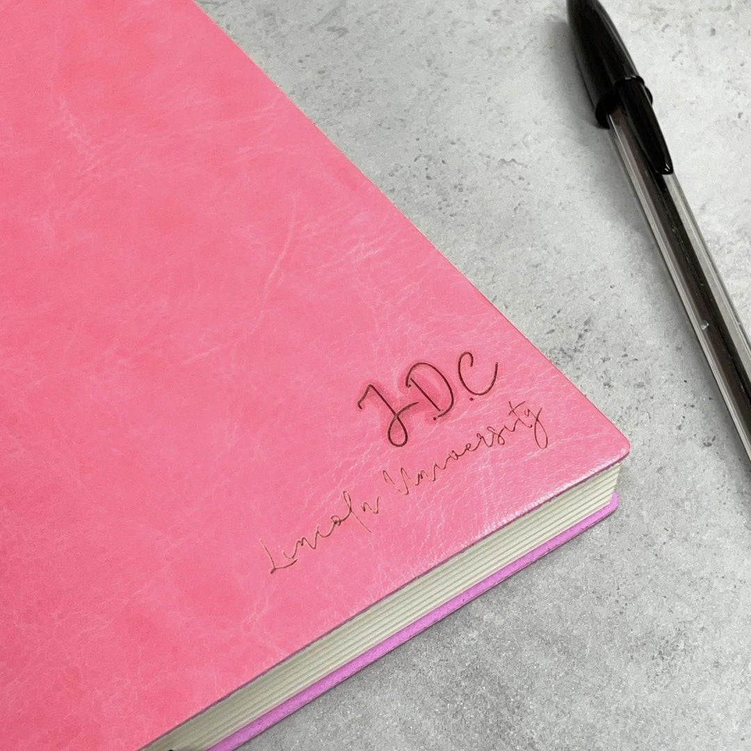 Personalised A5 Leather Notebook