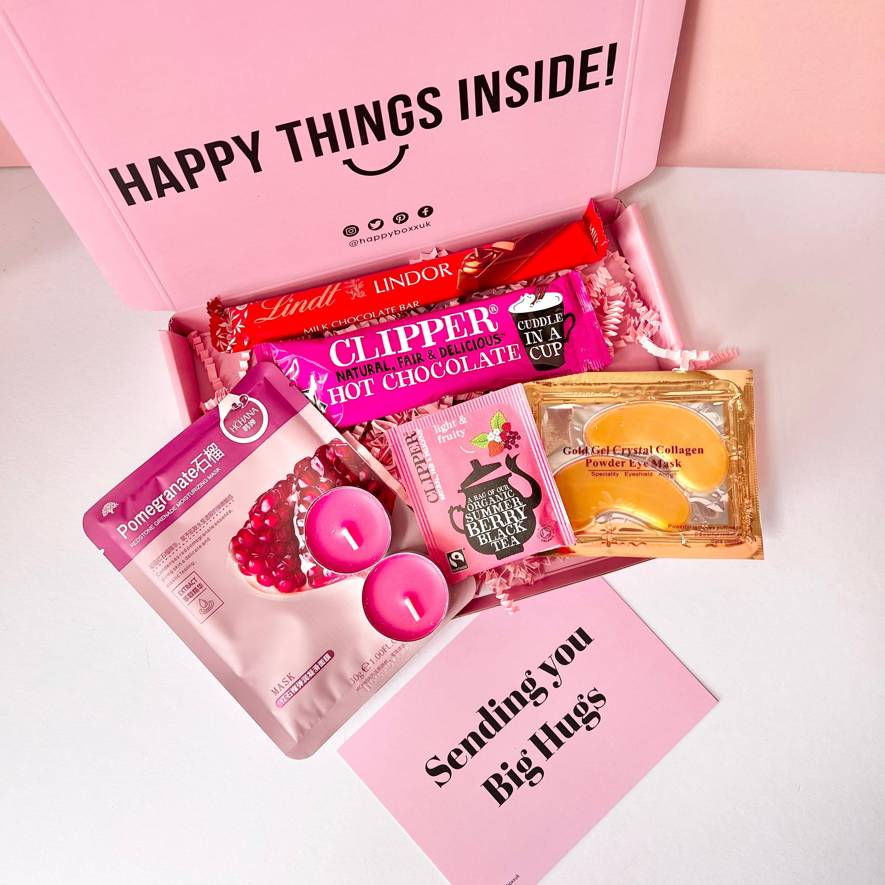 Sending Hugs Letterbox Gift - Pampering Treats for a Blissful Escape ...