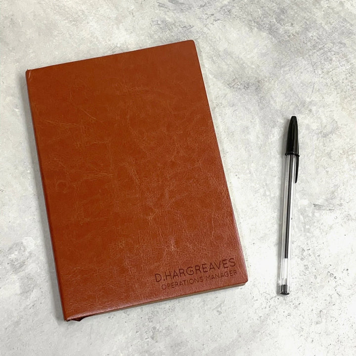Personalised A5 Leather Notebook