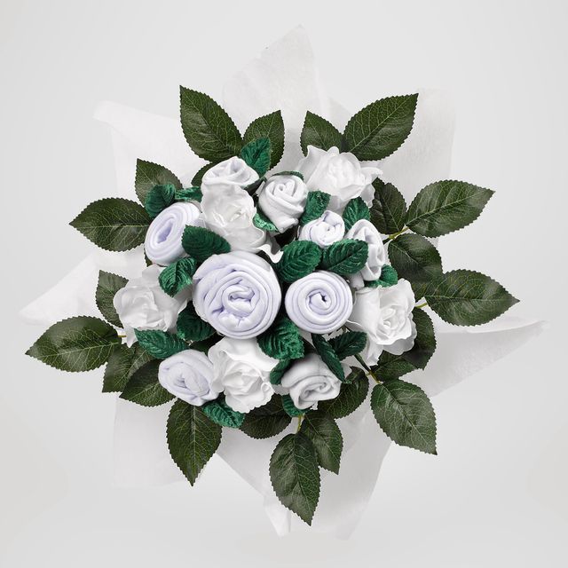 Hand Tied Baby Clothes Bouquet