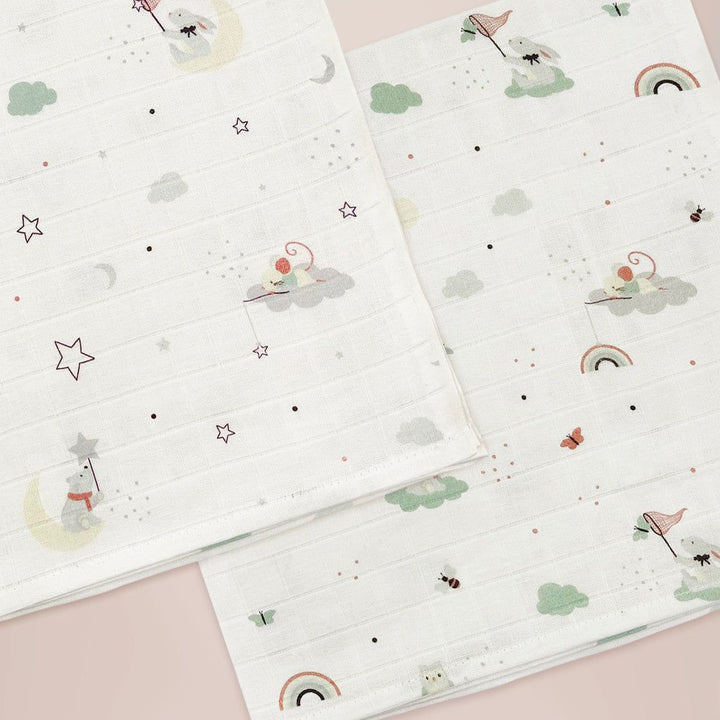 Personalised Little Bunny with Trio of Little Love Muslins