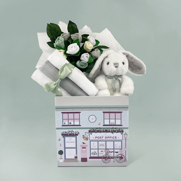 Personalised Little Bunny Welcome Baby Hamper